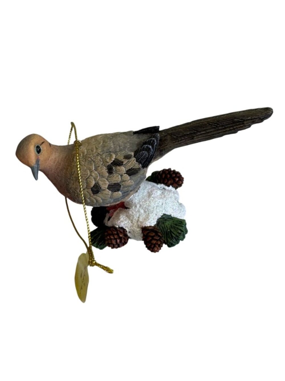 Danbury Mint Tufted Titmouse Bird Ornament Resin Multi-Color Hanging Figurine - Picture 5 of 7